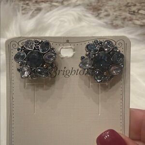 💙Brighton Devine Feminine Blue Swarovski Crystal Earrings NWT $118 Rare